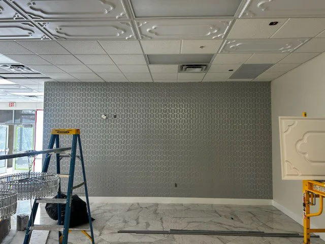 Belltown wallpaper installation